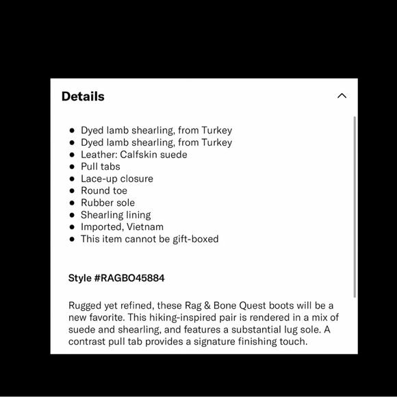 Rag & Bone Quest Boots in Smoke.- 7.5, 8, 8.5 - Picture 11 of 11